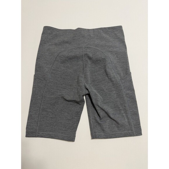 Athleta Ultimate Stash Pocket 9" Shorts Women's Size Large Heather Grey Gym Yoga - Picture 2 of 12